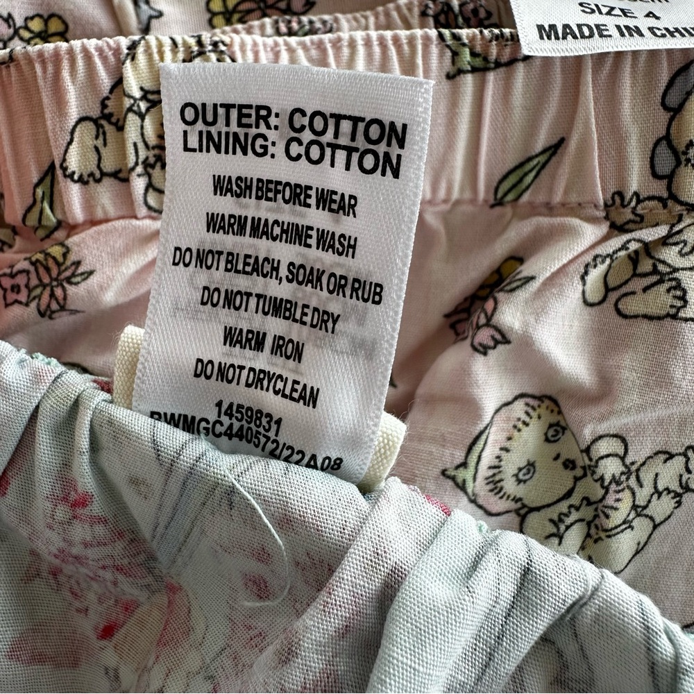 Bundle May Gibbs Floral Fauna Festive Print Dress Pink Pajamas Girl’s Size 4T - Picture 11 of 11
